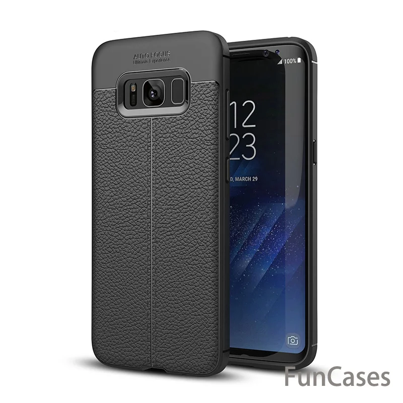 Роскошные ТПУ Флип кожаный чехол для samsung Galaxy S8 плюс Примечание 8 Полный Защитная
