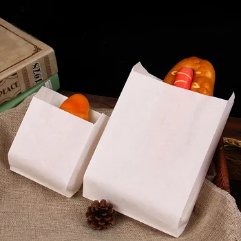 

Fries Box Packing Bag Lunch Box Kraft Paper Case Oil-Absorbing Food Grade Paper Bag Nontoxic Box Packaging Tool 50/100pcs/pack