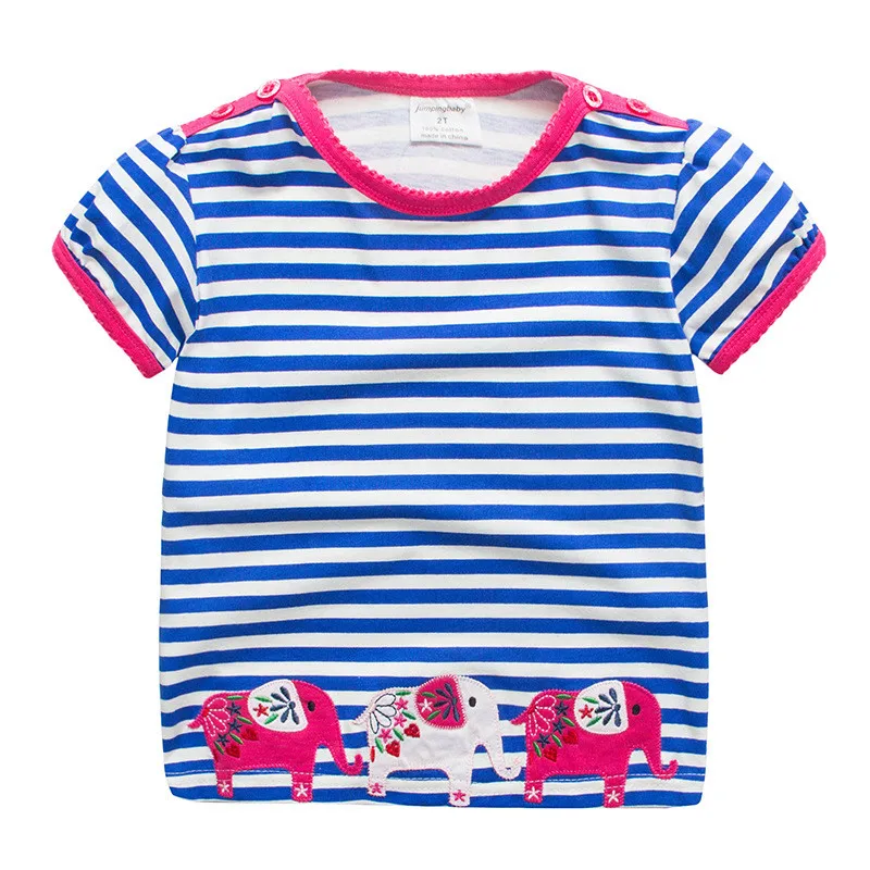 2017 Girls T-shirts Kids Clothes Camiseta Summer Cotton T-Shirt Clothing Baby Roupas Camisetas Mujer Verano Costume Short Sleeve04