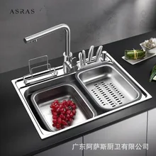 304 раковины из нержавеющей стали унителевая раковина для воды корыто одна чашеобразная Кухонная мойка с краном