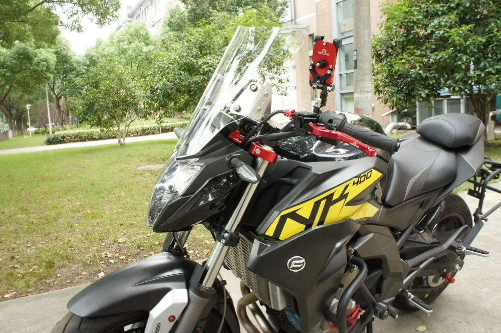 Лобовое стекло (с опорой из алюминиевого сплава) для CFMOTO 400NK(CF400 2) 650NK(CF650 7) ветровое