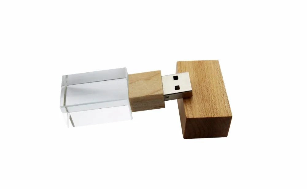 JASTER Хрустальный деревянный USB 2,0 (более 5 шт. бесплатный логотип) флэш-накопитель u диск Флешка 4 ГБ 8 ГБ 16 ГБ 32 ГБ 64 Гб большой палец диск