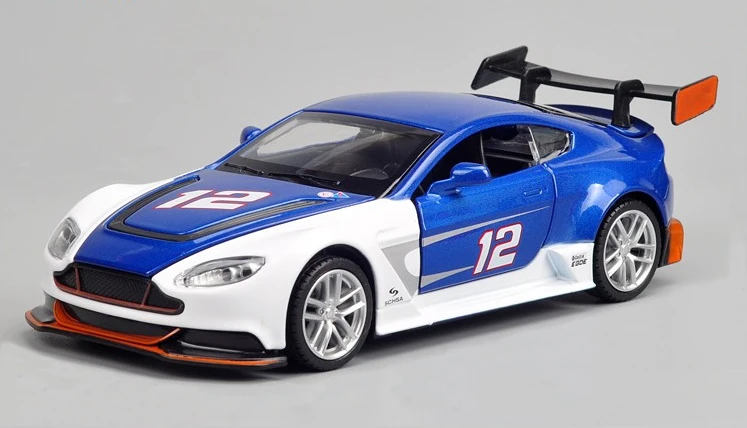 1:32 Масштаб Aston Martin Racing с классными клепками в виде Diecast металлические игрушечной модели с отступить звук светильник гоночный автомобиль Коллекционная модель