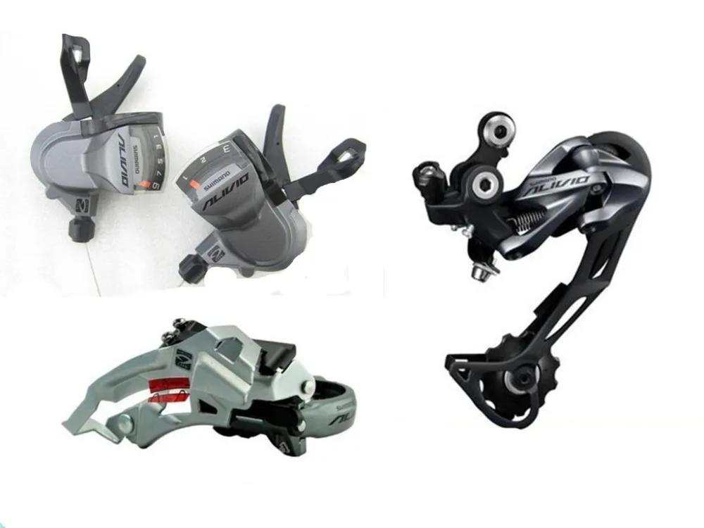 

SHIMANO ALIVIO M4000 9S 27S Speed MTB Bicycle Groupset Kit 3 Parts with Shifter Lever & Front and Rear Derailleur