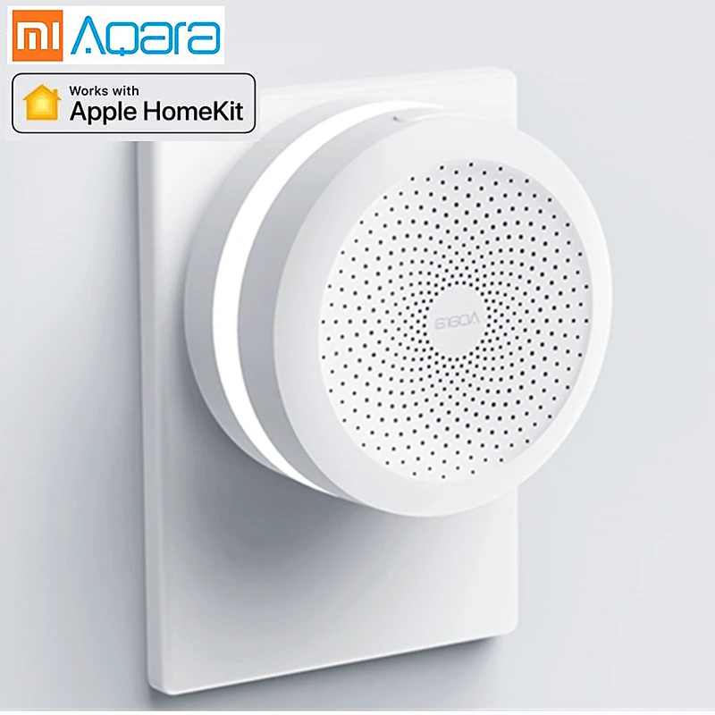 

Aqara xiaomi Smart Gateway hub with RGB Led night light wifi zigbee remote control for apple Homekit App International Edition
