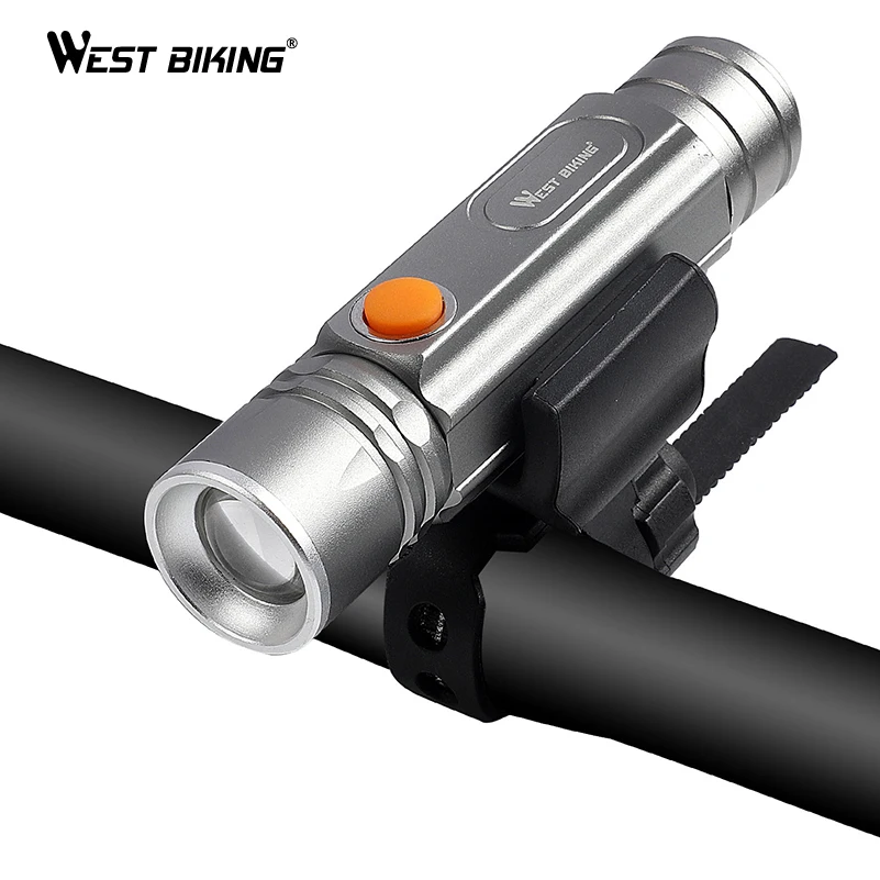 WEST BIKING 350 люмен велосипедный светильник USB Перезаряжаемые передняя фара для