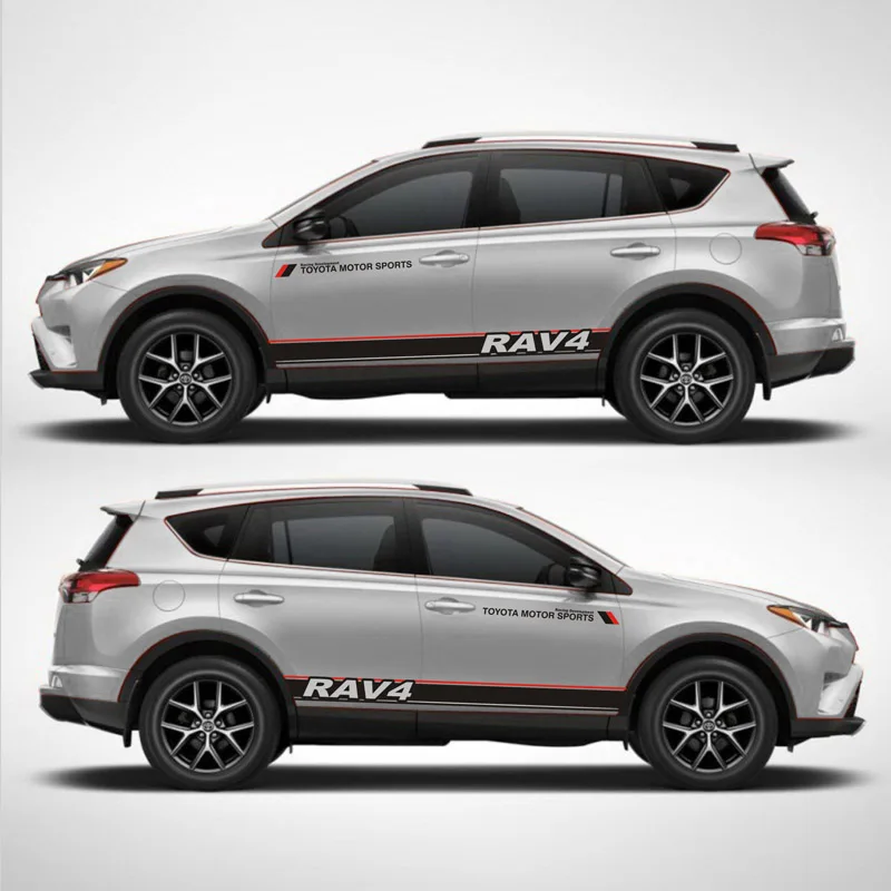 Автостайлинг TAIYAO Спортивная Автомобильная Наклейка для Toyota 2013 2018 RAV4 гибридные