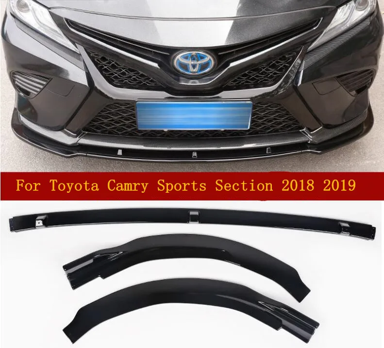 

3pcs/Set ABS Front Bumper Lip Diffuser For Toyota Camry Sports Section 2018 2019