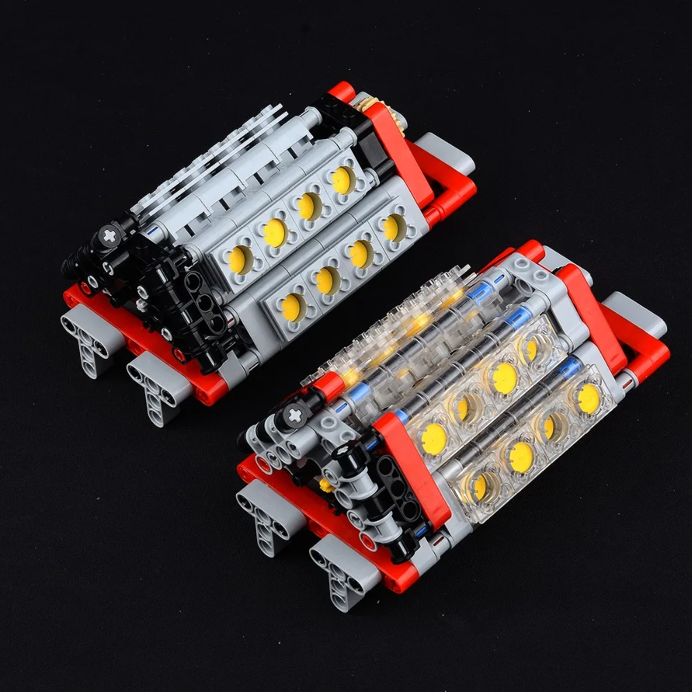 

MING DI W16/12 cylinder engine engine technic parts and accessories building block toy cylinder legoINGlys