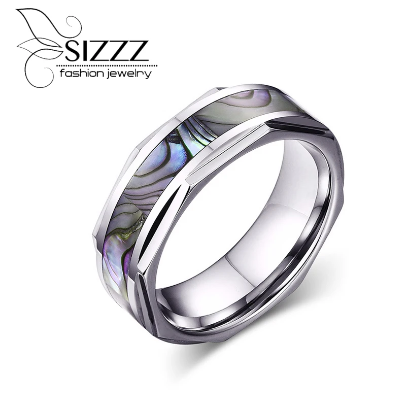 Кольцо мужское из титана с камуфляжным узором 8 мм|camo mens rings|titanium ringfashion rings |