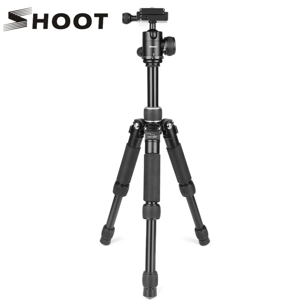 

SHOOT XTGP441 Professional Mini Camera Tripod for Phones Digital DSLR Camera Mirrorless Camera 3 Sections Adjustable Height