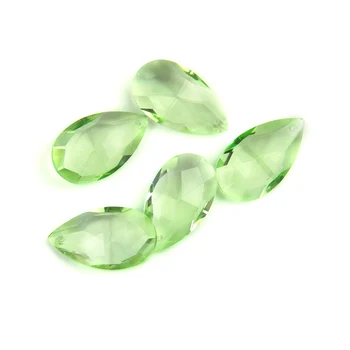 

50mm 200pieces Clear Water Drop Crystal Light Green Chandelier Parts Pendant Crystal Teardrop Ornaments