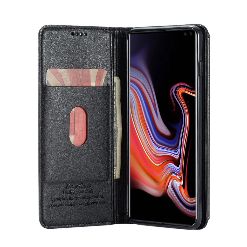Кожаный чехол для Samsung Galaxy S10 + 6 4 дюйма чехол-кошелек с откидной крышкой # y4 |