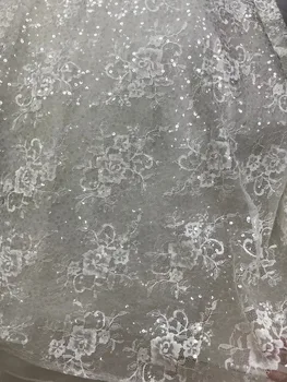 

African french net fabric high quality S-6633 embroidered tulle fabric