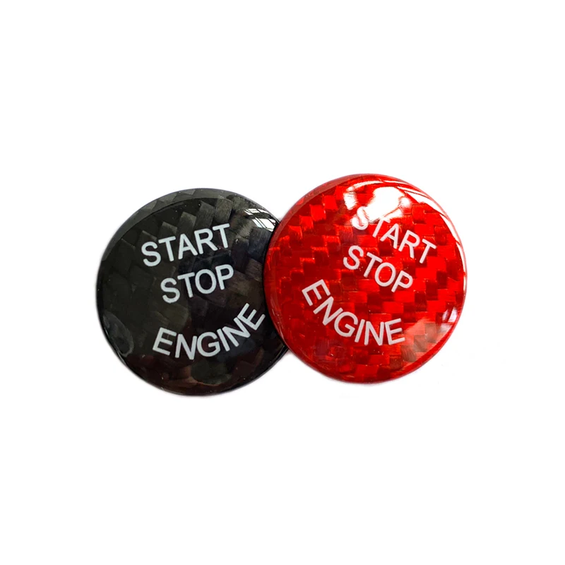 SRXTZM для BMW F25 F26 F04 F06 F10 F12 1 3 серии E70 E90 E92 1 шт. углеродное волокно автомобильный двигатель Start Stop переключатель кнопка наклейка