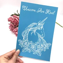 YPP ремесло Единорог самоклеющиеся шелкография сетки передачи для DIY Футболка подушка ткань картина бумага украшения дома