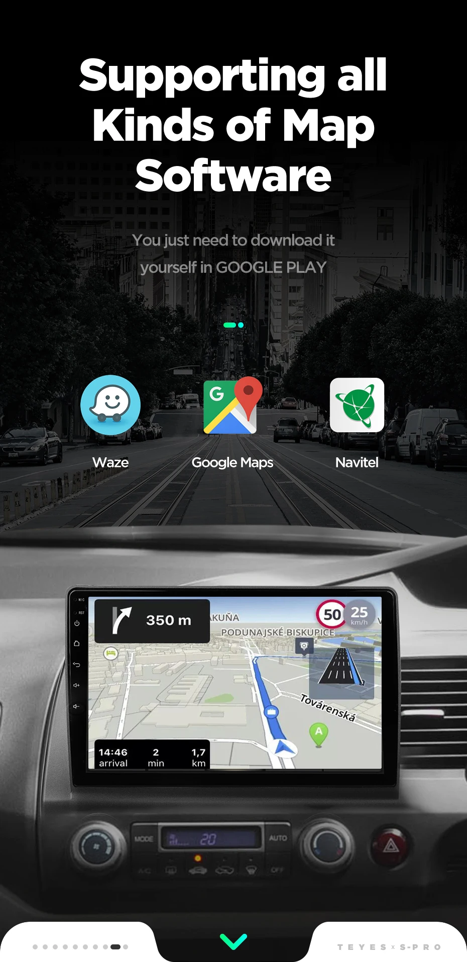 Best TEYES SPRO For Honda Civic 8 FK FN FD 2005 2008 2009 2010 2012 Car Radio Multimedia Video Player Navigation GPS Android 8.1 18