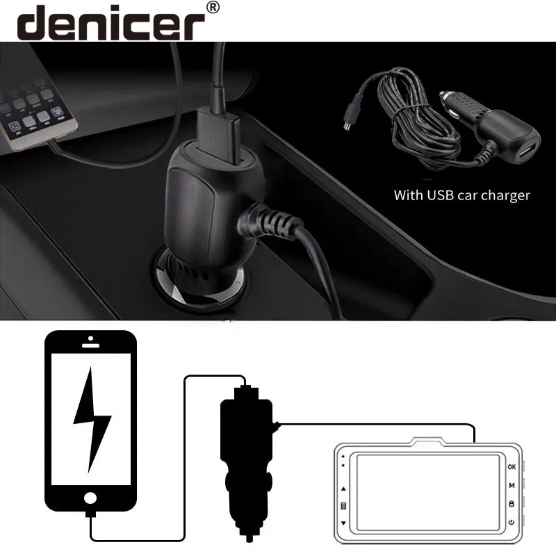 Navotek 96655 Dash камера Full HD 1080P Автомобильный видеорегистратор Автомобильная 170