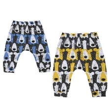 Красивый медвежонок из мультфильма, длинные штаны для маленьких мальчиков и девочек, леггинсы, штаны, спортивные штаны, повседневная одежда для новорожденных