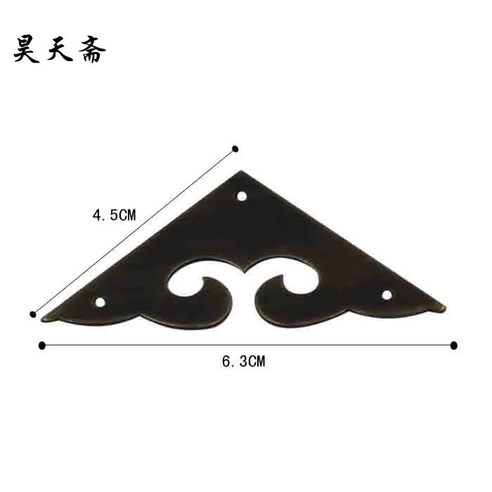 [Haotian vegetarian] Chinese furniture copper fittings / copper Horn gusset / single bread corner bead HTG-109