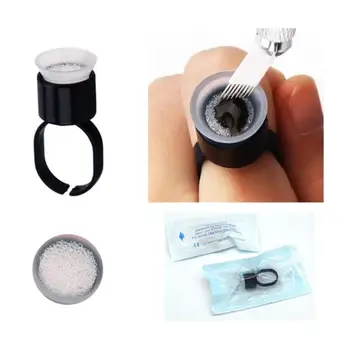 

20pcs Tattoo Ring Cups Sponge Microblading Pigment Container Box Holder Tattoo Ink Cups Tattoo Accessories