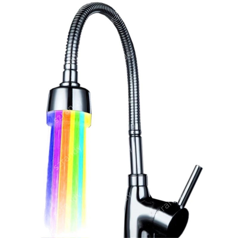 Multicolor fast flashing Water Glow High Quality Two Handle Bathroom