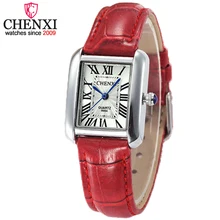 CHENXI Quartz Watches Women Clock Lady Square Leather Strap Waterproof Casual Fashion Women’s Dress Watch Ladies Wristwatch