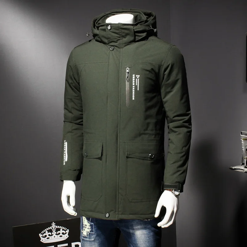 

2018 NEW Winter new parkas for jacket Hooded brand casual men warm plus size 8XL 7XL Cotton-padded clothes Coat Free shipping