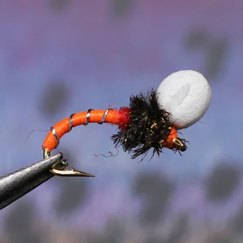 

Bimoo 12PCS #14 Suspender Buzzer Nymph Fly Fishing Flies Trout Buzzers Red Orange Purple Green Chartreuse Black