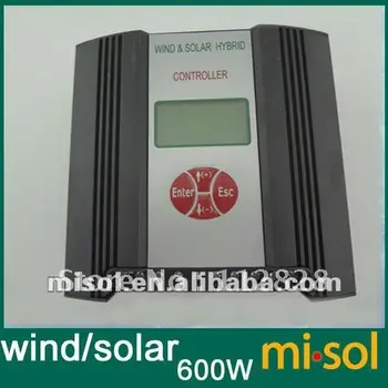 

Hybrid Wind Solar Charge Controller 600W Regulator, RS Communication and Matched Software, LOW Voltage Charge Function,24V