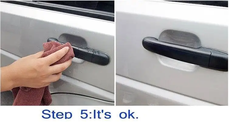 8pcs Car Door Handle Anti Scratch Protector Transparent Sticker Clear Films