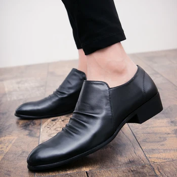 

NORTHMARCH Brand Men Leather Shoes Business Oxford Dress Shoes Men Pointed Toe Black Formal Shoe Man Zapatos Hombre Vestir
