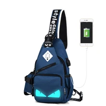 Персональная модная светящаяся Мужская многофункциональная спортивная сумка для груди женская сумка-мессенджер для подростков мужские сумки на плечо повседневные сумки