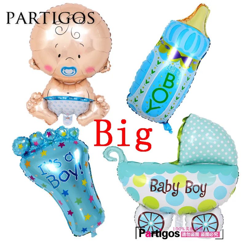 Buy 4pcs/lot Baby Shower Balloons Angel Baby Car