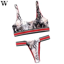 Womail жаркое лето мода комплект из двух предметов сексуальный комплект с бюстгальтером s Большие размеры push up леопардовым принтом праздничная одежда женские комплект с бюстгальтером Новые поступления