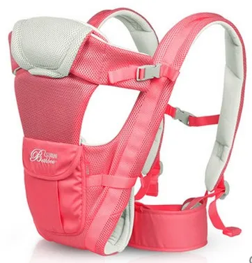 Промо-акция! Детская переноска, дышащий рюкзак для младенцев, детская коляска, слинг для малыша, подтяжки - Цвет: Красный