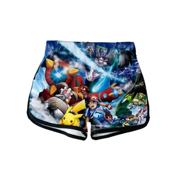 

Anime Pokemon 2019 NEW 3D print Kawaii Pikachu Summer Women Casual Harajuku Cute girl Hot Sale Sexy Shorts Clothes