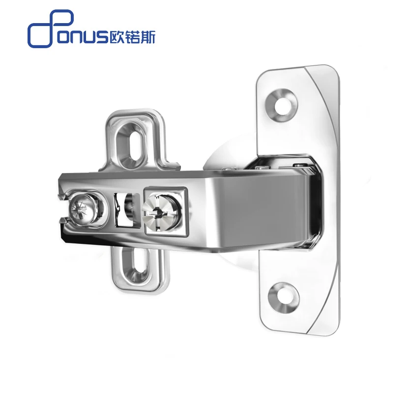 

ONUS Short Arm 90 Degree Hinge Cabinet Hinge Stainless Steel Cupboard Door Hinges Wardrobe Damper Closer Kitchen cam adjustment