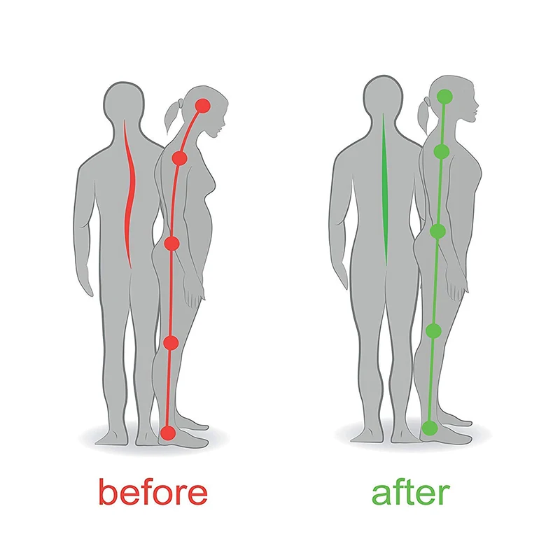 Регулируемый медицинский мужской/wo мужской Корректор осанки спины ключицы позвоночника Опора поясничной скобки пояс коррекция осанки 19