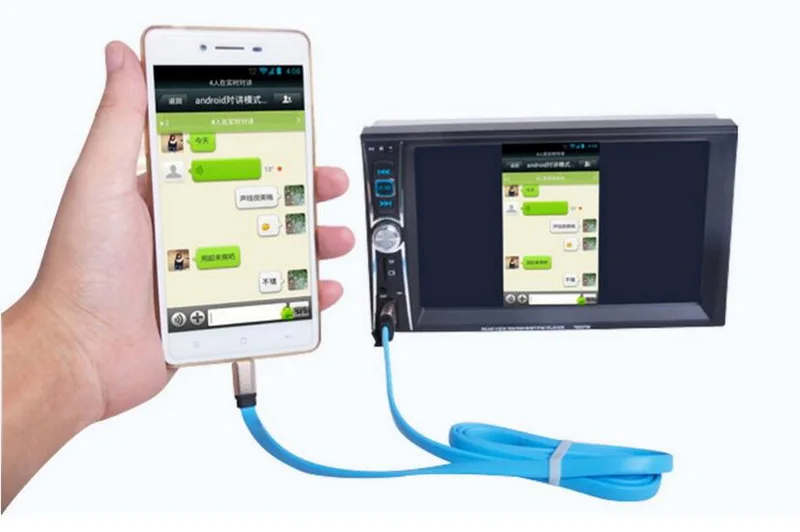 Bluetooth Сенсорный экран MP5 автомобильный радиоприемник проигрыватель 2 Din дистанционное управление DVR 5 языков Зеркало Ссылка для Android 6,6 дюйма USB/AUX/SD