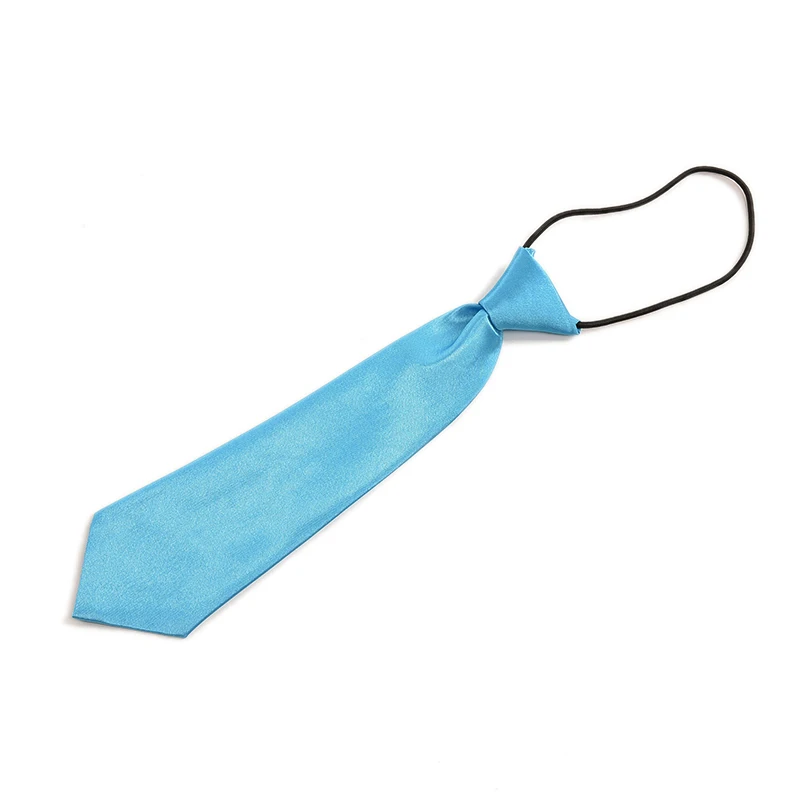 Галстук для мальчика, для малышей, для школы, для мальчика, для свадьбы, галстук, для шеи, эластичный, однотонный, с пятнами - Цвет: Blue