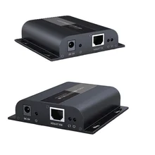 До 120 м с ИК, LKV383 HDbitT HDMI 1080P расширитель конвертер LAN ретранслятор TCP IP по RJ45 Cat5e/Cat6