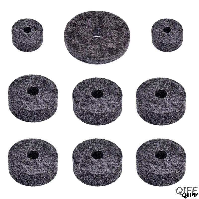 High Quality 18 pcs Drum washer cymbal sleeve felt Set Replacement Parts kit Accessories