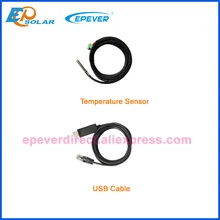 USb кабель и датчик температуры EPEVER EPsolar зарядное устройство применение контроллера