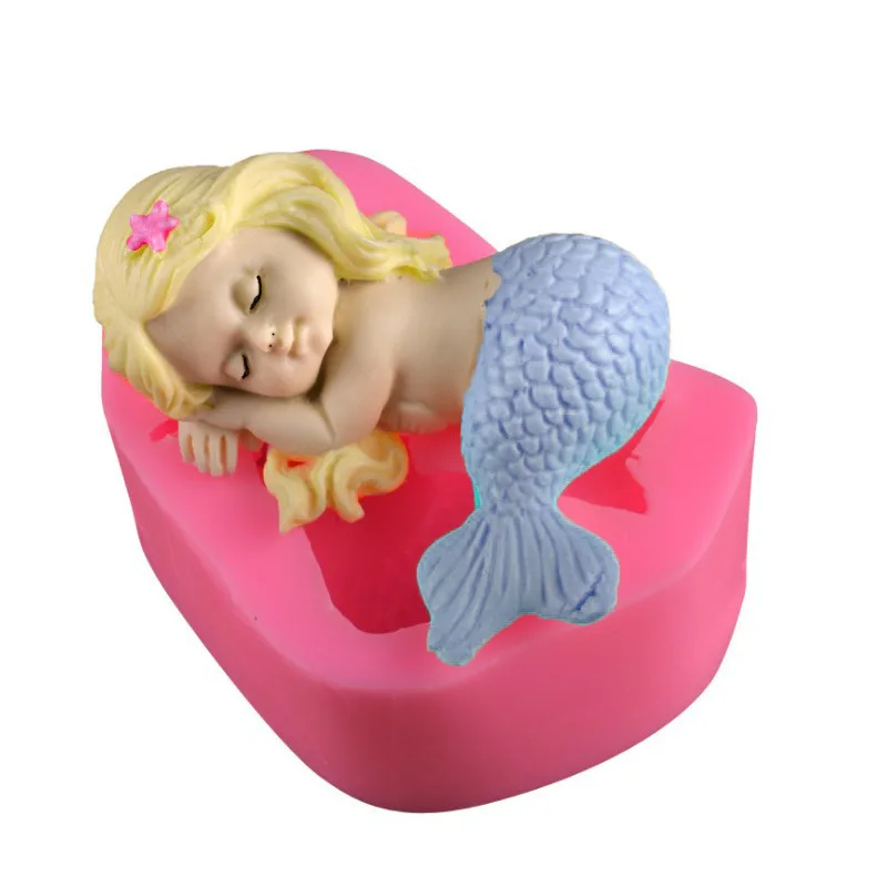

Cute Mermaid Silicone Mould Fish Tail Fondant Molds DIY Handmake Craft Decorating Wedding Cake,Cupcake,Cookies