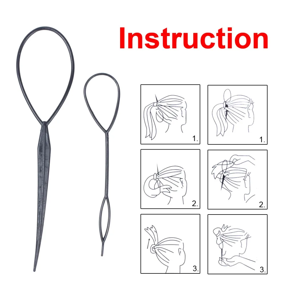 10Sets of 20Pcs Tail Hair Braid Ponytail Maker Styling Tool Hair Kit