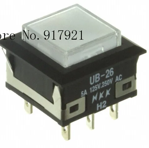 

[ZOB] UB26KKW016B-JB imported from Japan nkk day open UB-26 micro-thin flat illuminated pushbutton switch --10pcs/lot