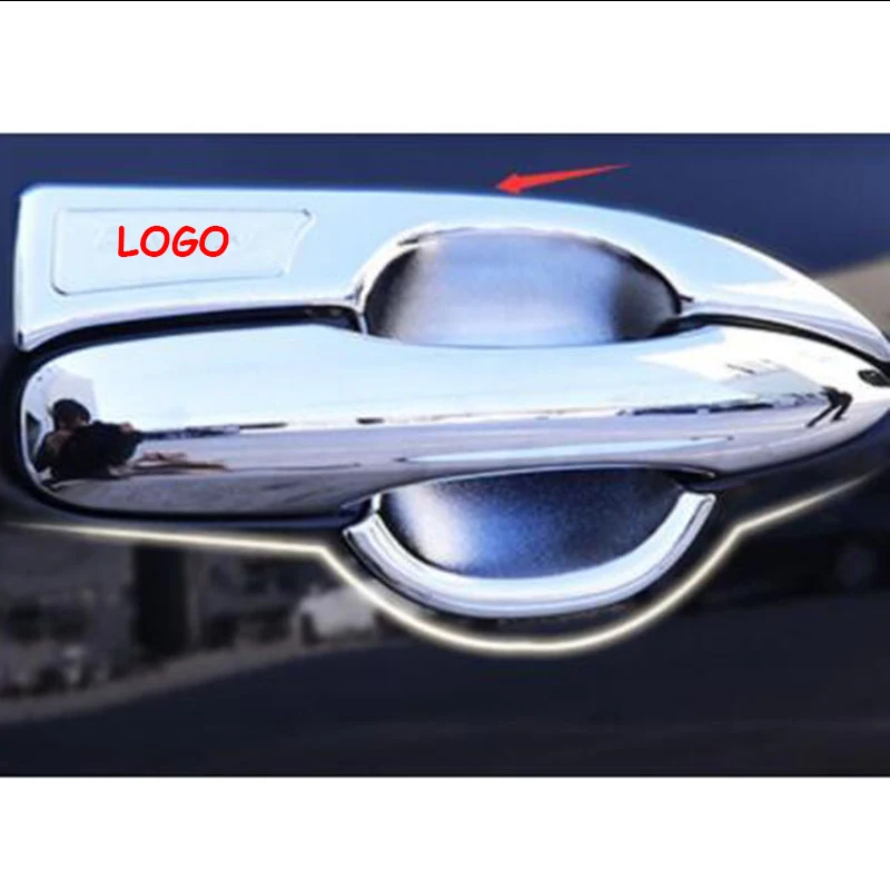 

For Toyota Camry 2018 ABS Plastic Car Door Bowl protector Panel Cover Trim with logo Car styling accessories 4pcs
