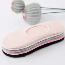 Однотонные хлопковые носки-башмачки с низким вырезом, невидимые женские носки для йоги, спортзала, Пилата, спортивные носки, смешанные 5 цветов, 5 шт./лот