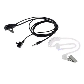 

Hot 1pc Covert Acoustic Air Tube Earpiece Agent Headset For Kenwood Walkie Talkie Worldwide